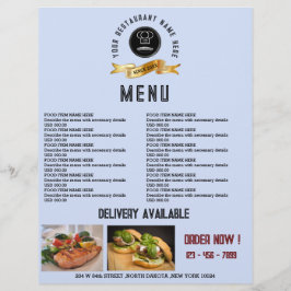 クリエイティブレストランメニューフード チラシ