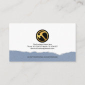 クリエイティブレンガ塗り工建築 名刺 (裏面)