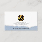 クリエイティブレンガ組積造作業建築ビルダ 名刺 (裏面)