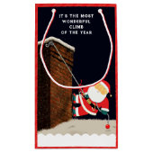 クリエイティブロック登山クリスマススモール抱き枕 スモールペーパーバッグ (裏面)