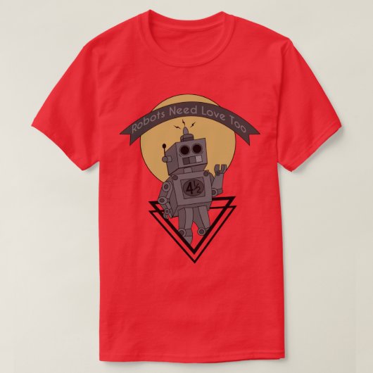 クリエイティブロボット Tシャツ (デザイン正面)
