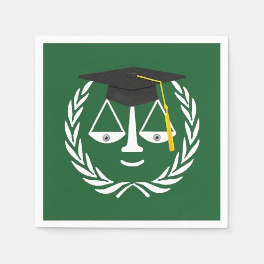 クリエイティブロースクール卒業 スタンダードカクテルナプキン (正面)