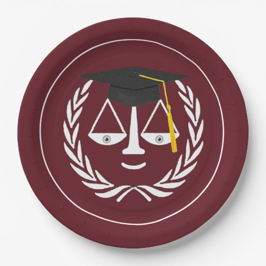 クリエイティブロースクール卒業 ペーパープレート (正面)