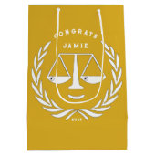 クリエイティブロースクール卒業 ミディアムペーパーバッグ (裏面)