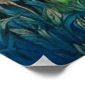 クリエイティブヴィンテージサイケデリックキノコスケッチ ポスター (角)