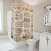 クリエイティブヴィンテージスタイルの背景。紙テクスチャ。 シャワーカーテン (インサイチュ)