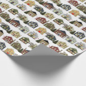 クリエイティブ不動産仲介業者クリスマスプレゼント ラッピングペーパー (角)