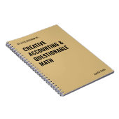 クリエイティブ会計と問題のある数学ノートブック ノートブック (右側)