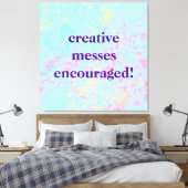 「クリエイティブ便が奨励した！」 パステルパインティ キャンバスプリント (インサイチュ (寝室))