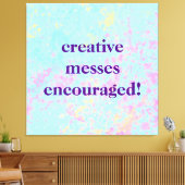 「クリエイティブ便が奨励した！」 パステルパインティ キャンバスプリント (インサイチュ (リビング))