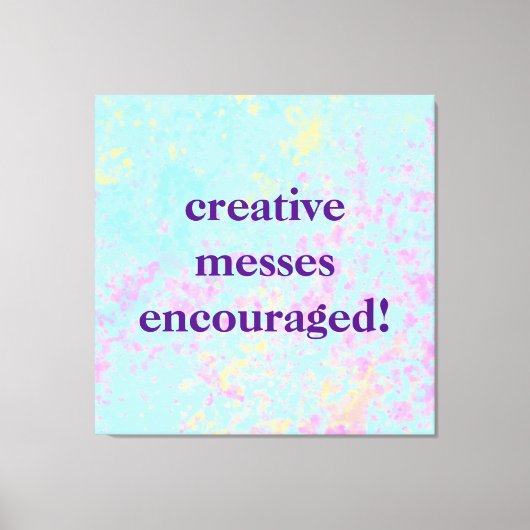 「クリエイティブ便が奨励した！」 パステルパインティ キャンバスプリント (正面)