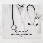 クリエイティブ医学校卒業 スパークリングワインラベル (シングルラベル)