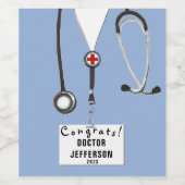 クリエイティブ医学校卒業 ワインラベル (シングルラベル)