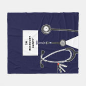 クリエイティブ医 フリースブランケット (正面(横))