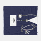 クリエイティブ医 フリースブランケット (正面(横))