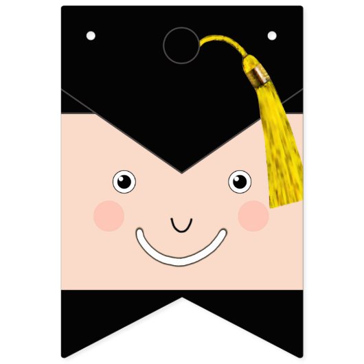 クリエイティブ卒業パーティーの装飾 バンティングフラッグ (第2の旗)