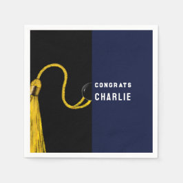 クリエイティブ卒業パーティー紙 スタンダードカクテルナプキン