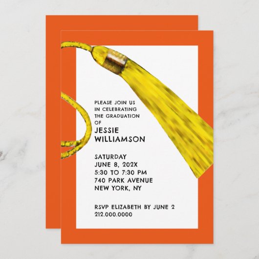 クリエイティブ卒業党招待状 招待状 (正面/裏面)