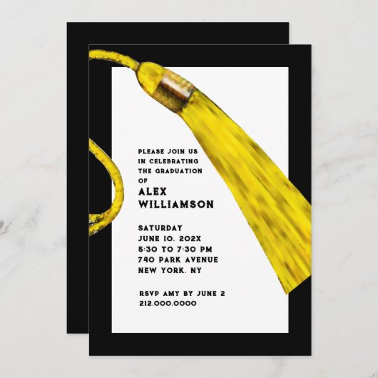 クリエイティブ卒業党招待状 招待状 (正面/裏面)