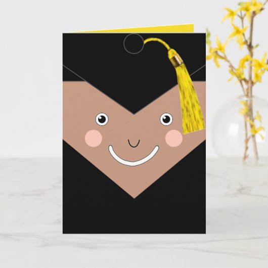 クリエイティブ卒業証書 カード (黄色い花)