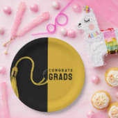 クリエイティブ卒業金ゴールド紙プレート ペーパープレート (パーティー)