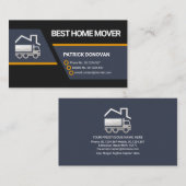 クリエイティブ台形ブロックズシルバームービングトラック 名刺 (正面/裏面)