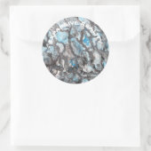 クリエイティブ周波数ステッカー – 広い現実 ラウンドシール (バッグ)