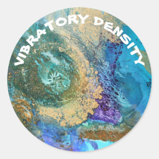 クリエイティブ周波数ステッカー、振動密度 ラウンドシール