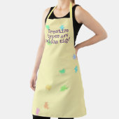 「クリエイティブ型はめったにきれいだ!」 絵を描(ばちゃばちゃ)跳ねる エプロン (インサイチュ)