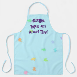 「クリエイティブ型はめったにきれいだ！」 絵を描（ばちゃばちゃ）跳ねる エプロン