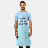 「クリエイティブ型はめったにきれいだ！」 絵を描（ばちゃばちゃ）跳ねる エプロン (着用した状態)