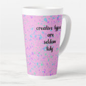 クリエイティブ型はめったに整然絵を描としたSplat Mug カフェラテマグ (右アングル)