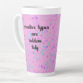 クリエイティブ型はめったに整然絵を描としたSplat Mug カフェラテマグ (左アングル)