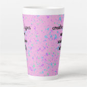 クリエイティブ型はめったに整然絵を描としたSplat Mug カフェラテマグ (正面)