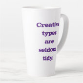 クリエイティブ型はめったに整頓できない カフェラテマグ (右アングル)