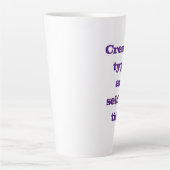 クリエイティブ型はめったに整頓できない カフェラテマグ (正面)