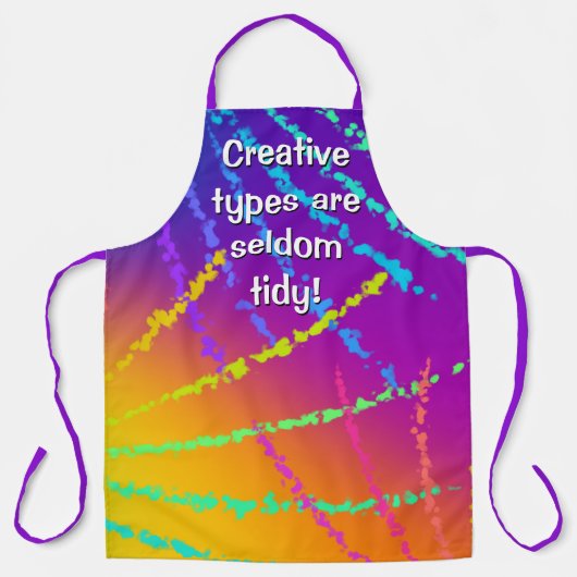 クリエイティブ型はめったに綺麗ではない！ エプロン (正面)