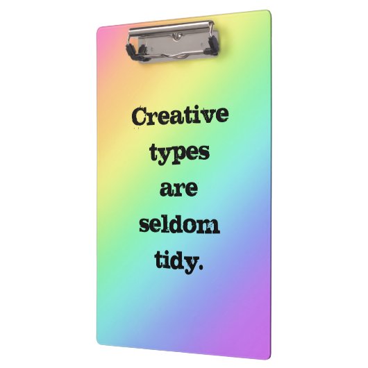 クリエイティブ型はレインボークリップボードを整然としたものではない クリップボード (左)