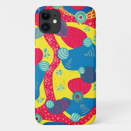 クリエイティブ型枠と図形オリジナル抽象芸術アート Case-Mate iPhoneケース (裏面)