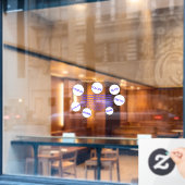 クリエイティブ変換ウィンドウの固定 ウィンドウサイン (カフェ窓)