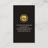 クリエイティブ外国株価グラフ金融市場 名刺 (裏面)