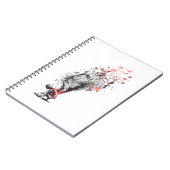 クリエイティブ天使の長い翼、手描きスケッチ ノートブック (左側)