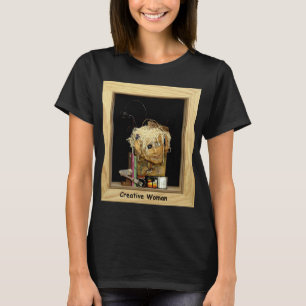 クリエイティブ女性Tシャツ Tシャツ