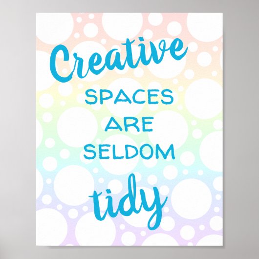 クリエイティブ宇宙はめったに片付かない ポスター (正面)