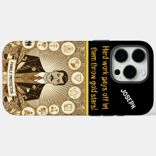 クリエイティブ家庭保護弁護士デザイン Case-Mate iPhoneケース (裏面 (横))