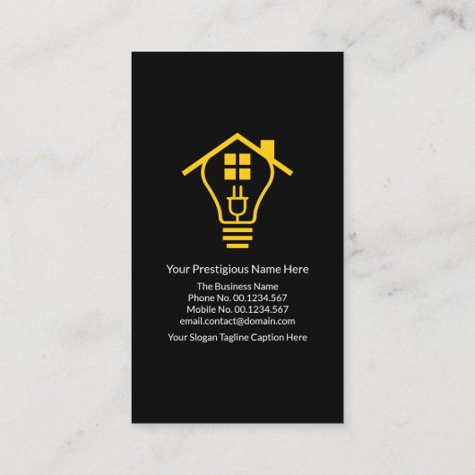 クリエイティブ家電配線回路電気工 名刺 (裏面)