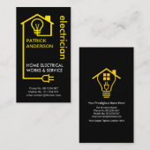 クリエイティブ家電配線回路電気工 名刺 (正面/裏面)