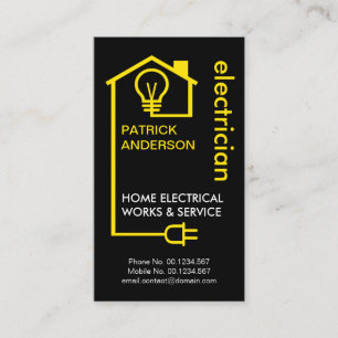 クリエイティブ家電配線回路電気工 名刺