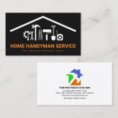 クリエイティブ屋上ハンディマンツール建物 名刺 (正面/裏面)