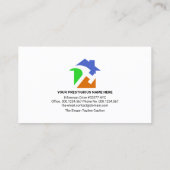 クリエイティブ屋上ハンディマンツール建物 名刺 (裏面)